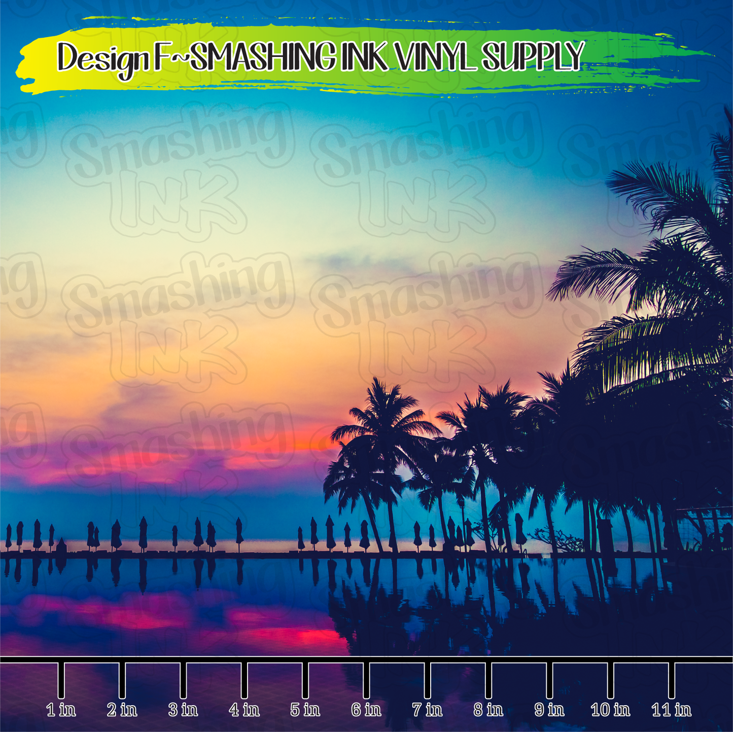 Summer Sunsets ★ Pattern Vinyl | Faux Leather | Sublimation (TAT 3 BUS DAYS)