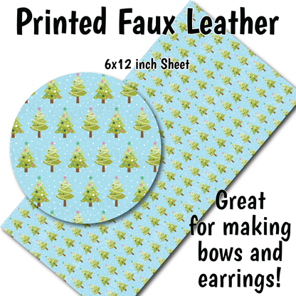 Winter Trees F - Faux Leather Sheet (SHIPS IN 3 BUS DAYS)