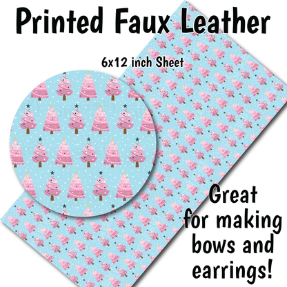 Winter Trees G - Faux Leather Sheet (SHIPS IN 3 BUS DAYS)