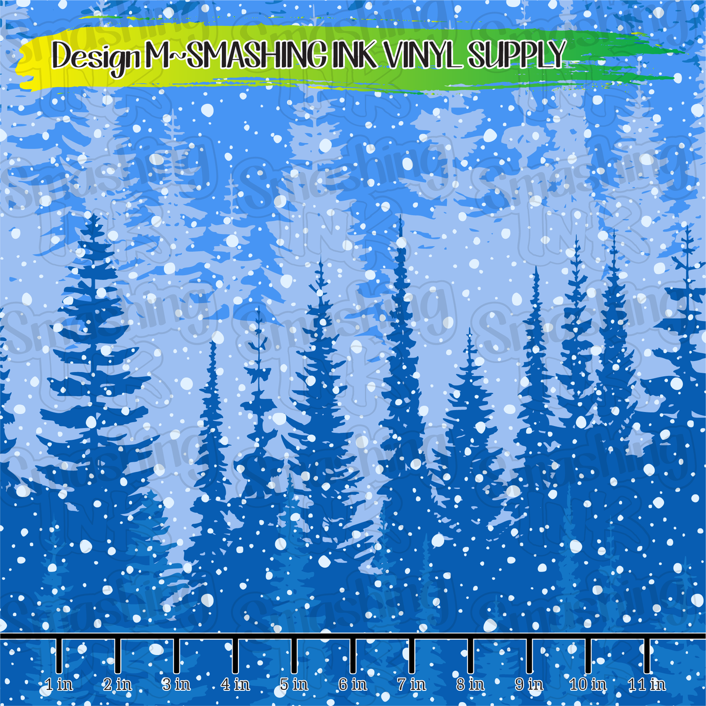 Snowy Forest ★ Laser Safe Adhesive Film (TAT 3 BUS DAYS)