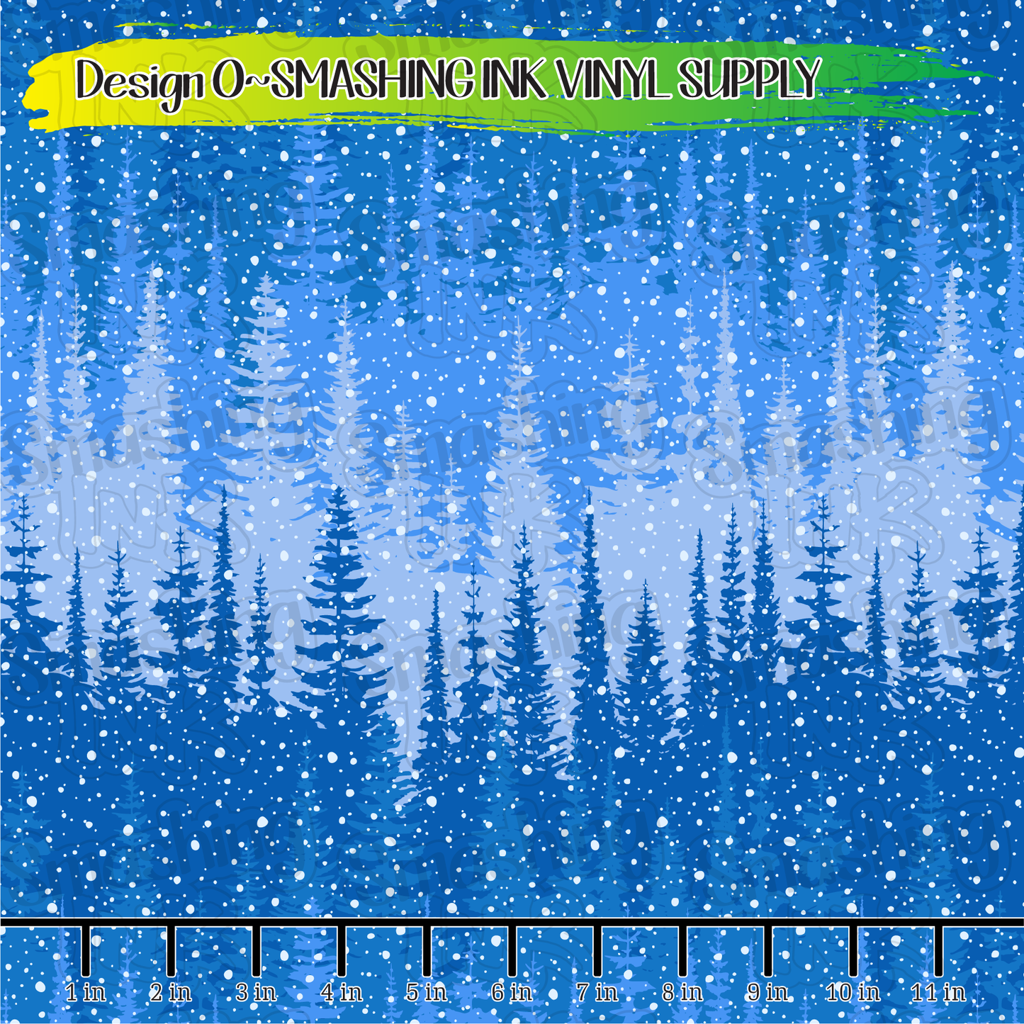 Snowy Forest ★ Laser Safe Adhesive Film (TAT 3 BUS DAYS)