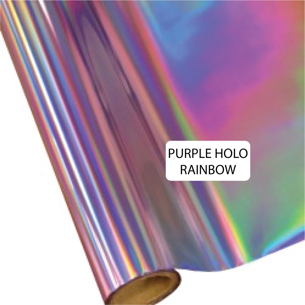 Purple Holo Rainbow - Heat Transfer Foil