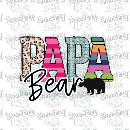 Papa Bear 2 - Heat Transfer | DTF | Sublimation (TAT 3 BUS DAYS) [5B-28HTV]