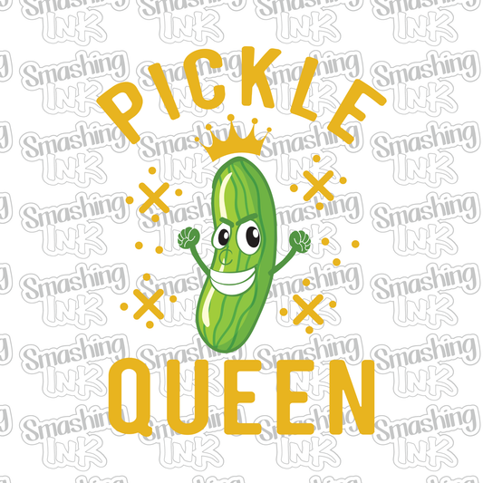 Pickle Queen - Heat Transfer | DTF | Sublimation (TAT 3 BUS DAYS) [8E-5HTV]
