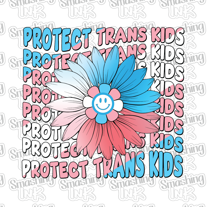 Protect Trans Kids - Heat Transfer | DTF | Sublimation (TAT 3 BUS DAYS) [7I-6HTV]