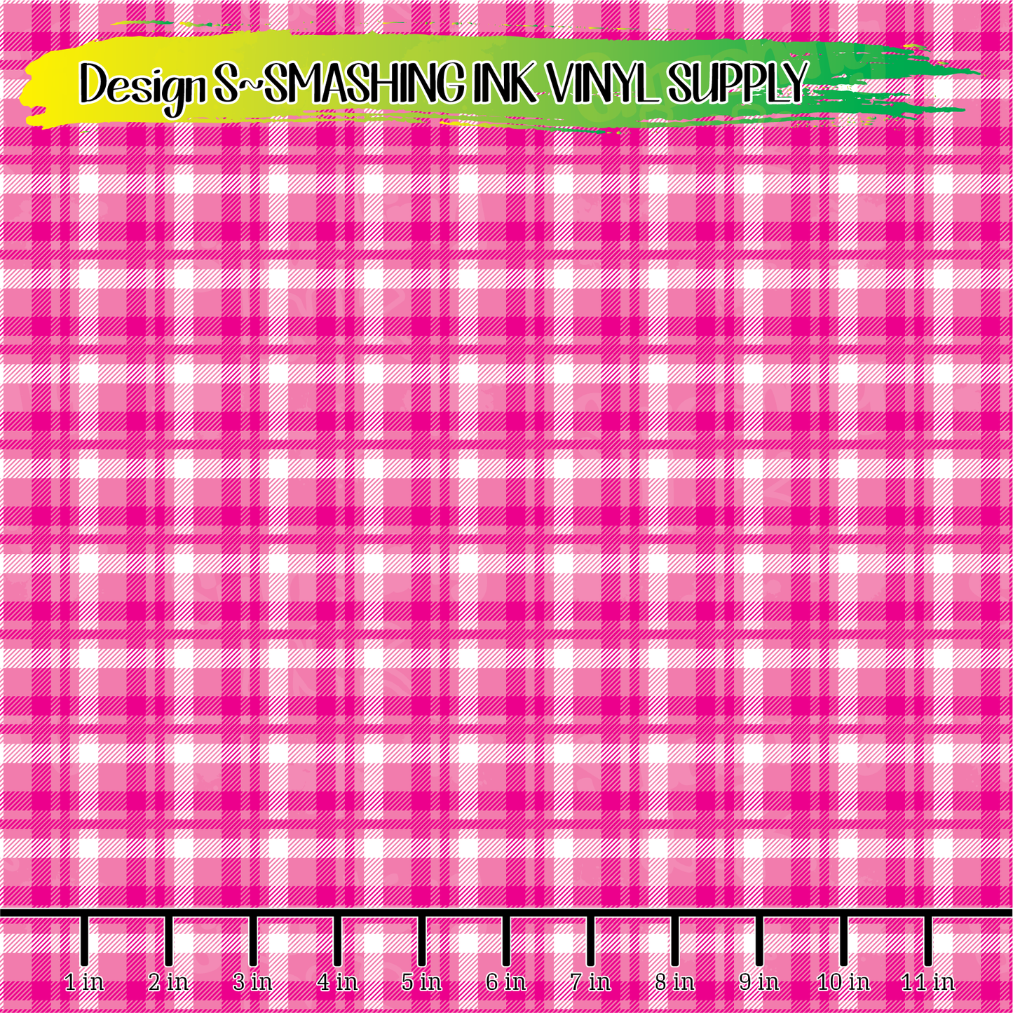 Pink Plaid ★ Pattern Vinyl | Faux Leather | Sublimation (TAT 3 BUS DAYS)