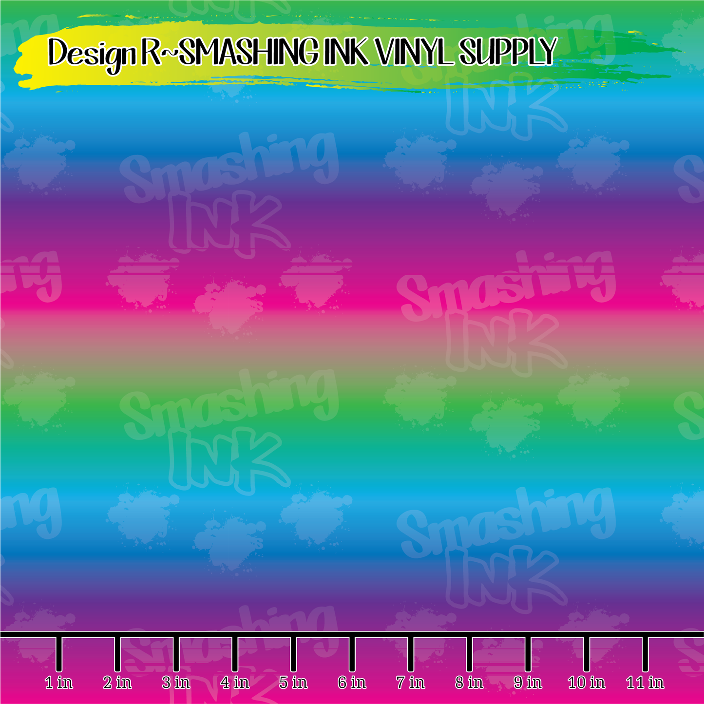 GREEN-PINK OMBRE ★ Pattern Vinyl | Faux Leather | Sublimation (TAT 3 BUS DAYS)