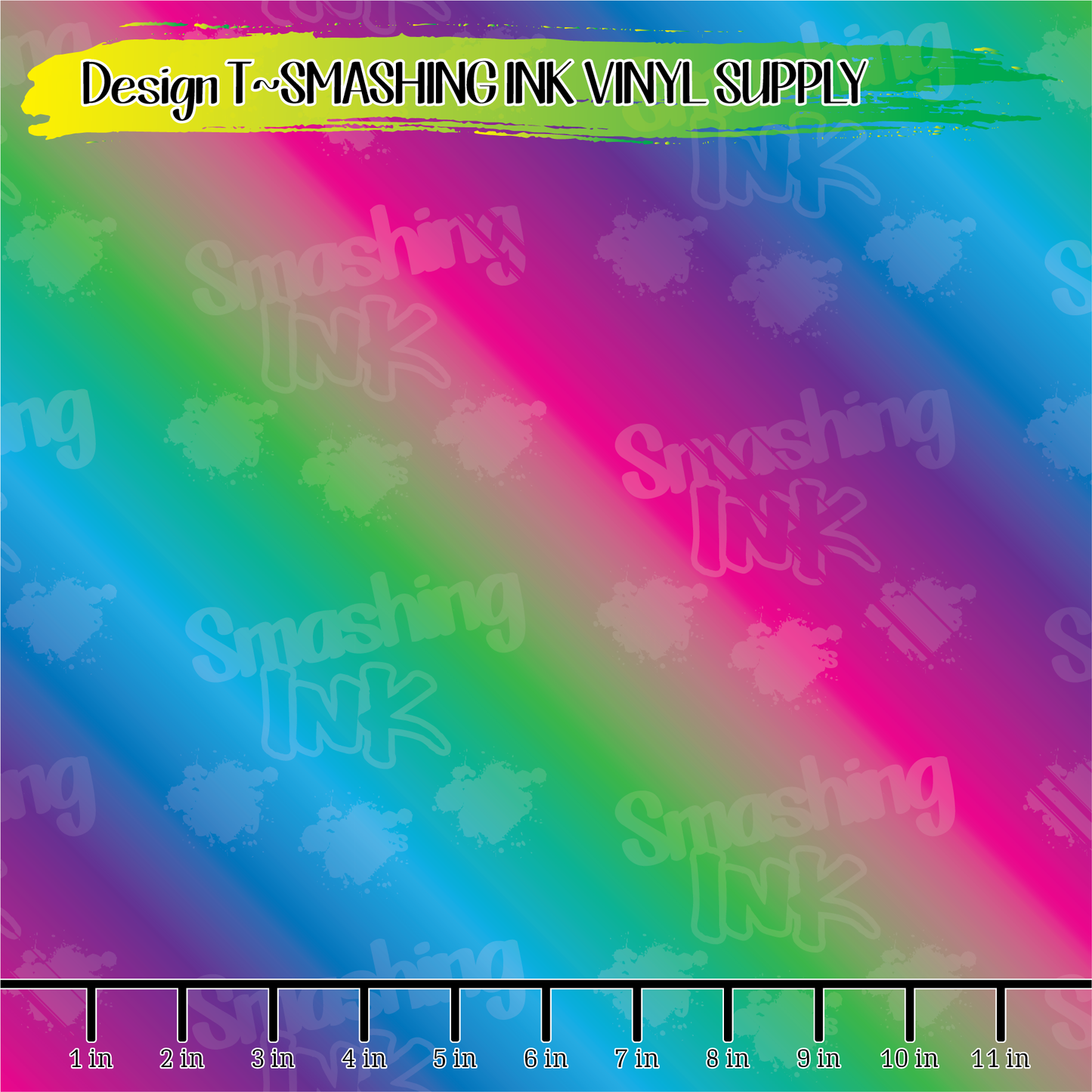 GREEN-PINK OMBRE ★ Pattern Vinyl | Faux Leather | Sublimation (TAT 3 BUS DAYS)