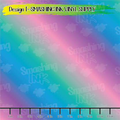 Teal Pink Purple Ombre ★ Pattern Vinyl | Faux Leather | Sublimation (TAT 3 BUS DAYS)