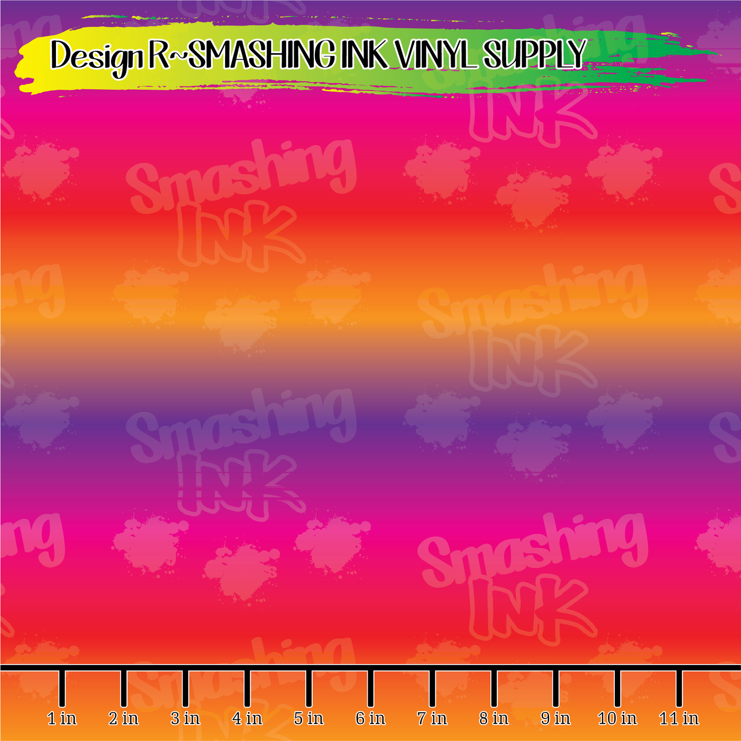 Purple Pink Orange Ombre ★ Laser Safe Adhesive Film (TAT 3 BUS DAYS)