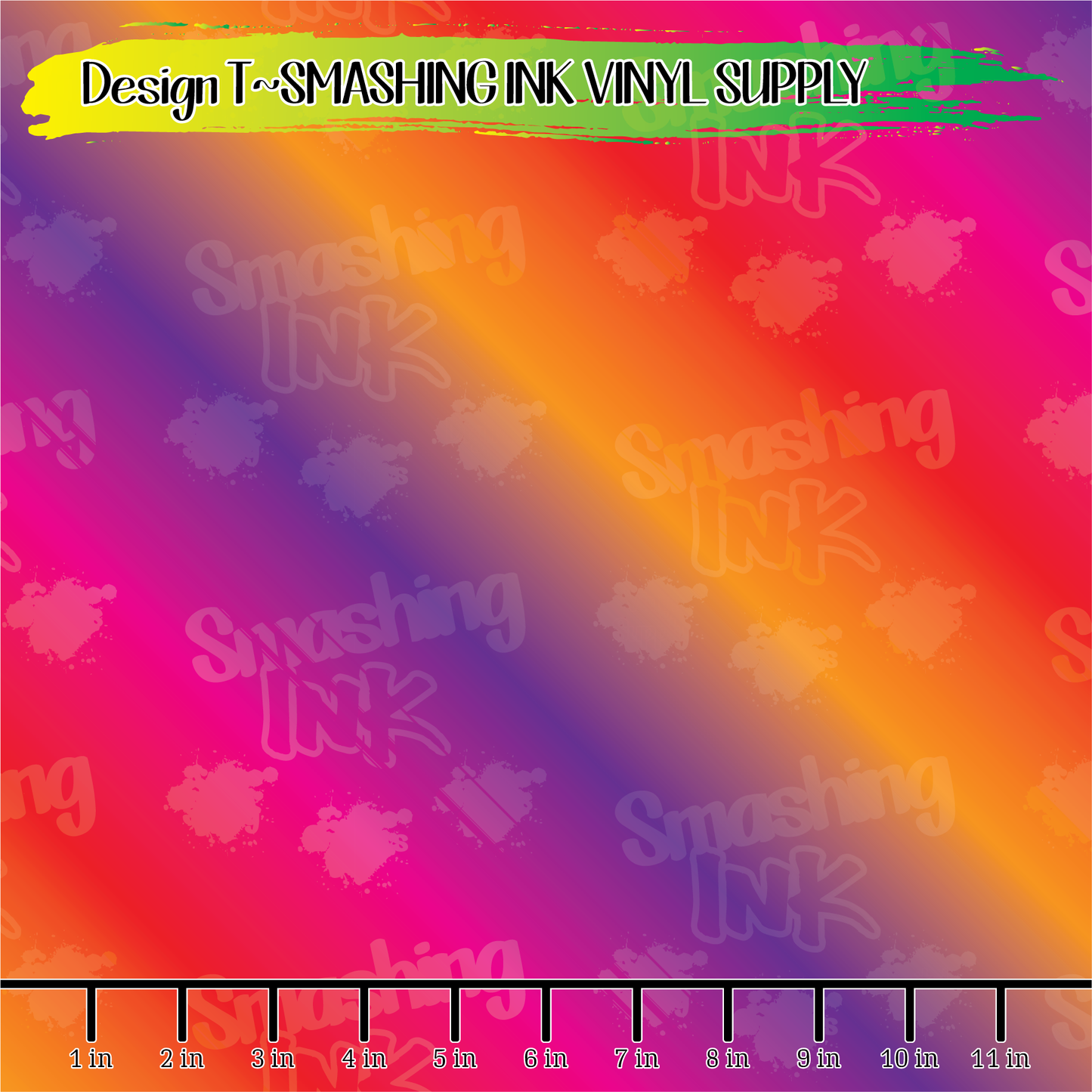 Purple Pink Orange Ombre ★ Pattern Vinyl | Faux Leather | Sublimation (TAT 3 BUS DAYS)