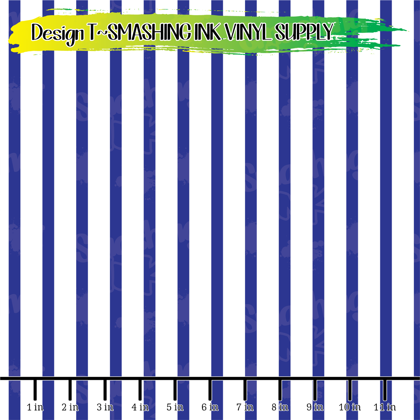 Blue White Stripes ★ Laser Safe Adhesive Film (TAT 3 BUS DAYS)