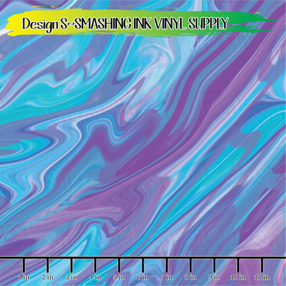 Blue and Purple Swirl ★ Pattern Vinyl | Faux Leather | Sublimation (TAT 3 BUS DAYS)