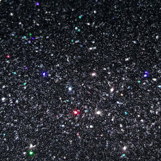 Rainbow Black - Glitter Flake Htv Gf