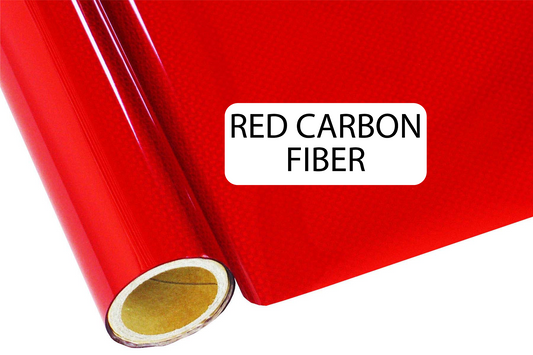 Carbon Fiber Red - Heat Transfer Foil