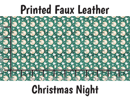 Christmas Night - Faux Leather Sheet (SHIPS IN 3 BUS DAYS)
