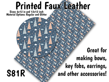 Winter Wonderland - Faux Leather Sheet (SHIPS IN 3 BUS DAYS)