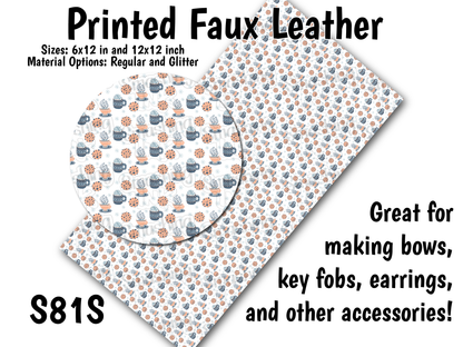 Winter Wonderland - Faux Leather Sheet (SHIPS IN 3 BUS DAYS)