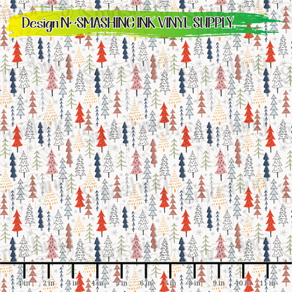 Colorful Christmas ★ Pattern Vinyl | Faux Leather | Sublimation (TAT 3 BUS DAYS)