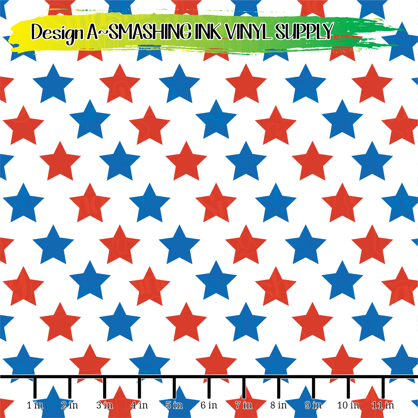 Red White Blue Stars ★ Pattern Vinyl | Faux Leather | Sublimation (TAT 3 BUS DAYS)