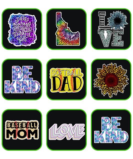 Mix and Match Stickers - Full Color Vinyl Stickers (SHIPS IN 3-7 BUS DAYS)