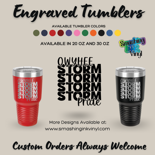 Storm Pride - Engraved Tumblers (TAT 3-5 BUS DAYS)