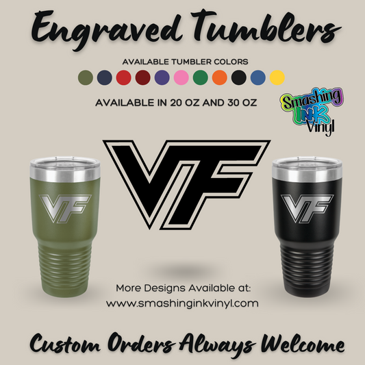 Vallivue Logo - Engraved Tumblers (TAT 3-5 BUS DAYS)