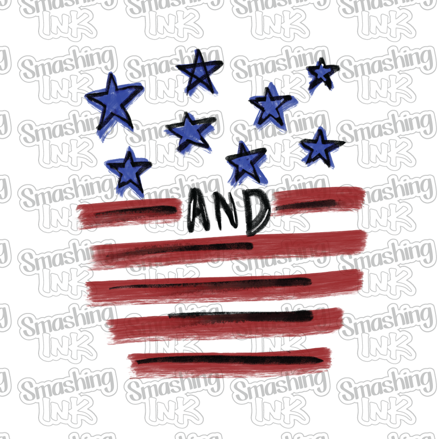 Stars And Stripes - Heat Transfer | DTF | Sublimation (TAT 3 BUS DAYS ...