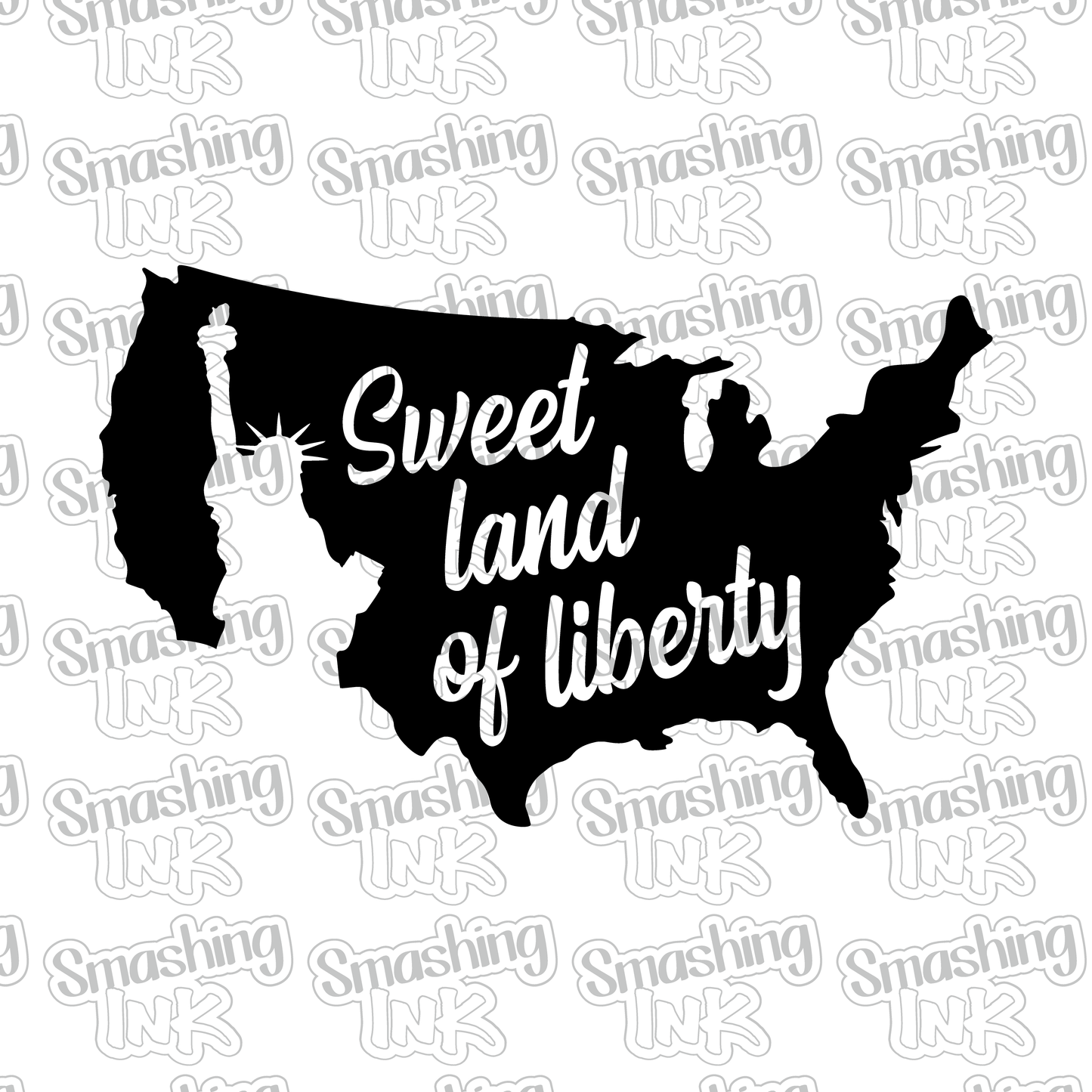Sweet Land Of Liberty - Heat Transfer | DTF | Sublimation (TAT 3 BUS DAYS) [15B-9HTV]