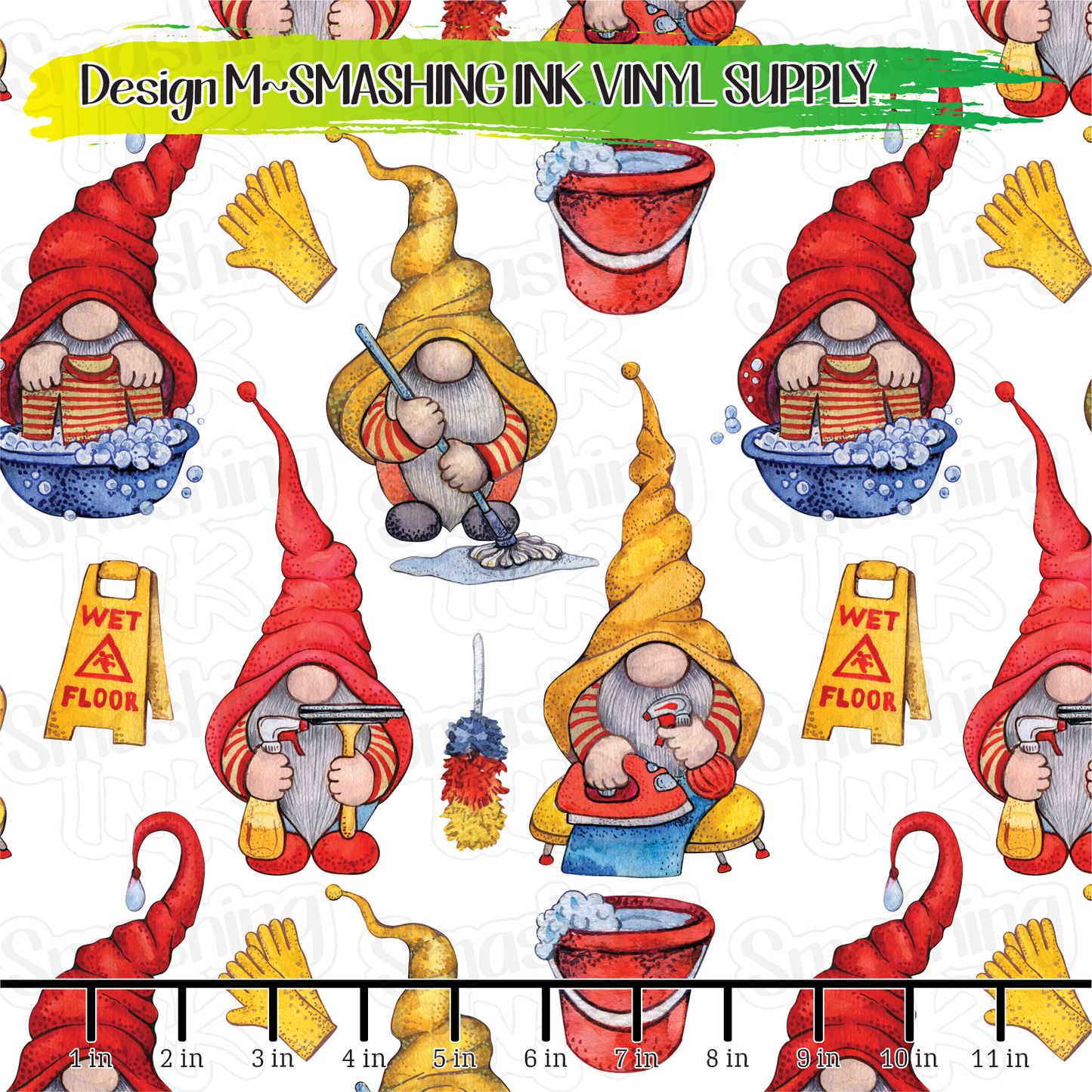 Chore Gnomes ★ Pattern Vinyl | Faux Leather | Sublimation (TAT 3 BUS DAYS)