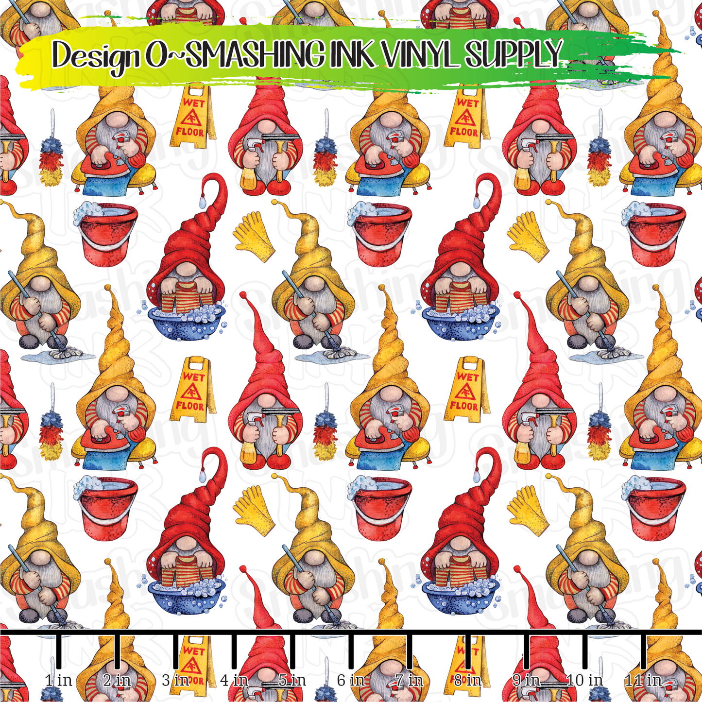 Chore Gnomes ★ Pattern Vinyl | Faux Leather | Sublimation (TAT 3 BUS DAYS)