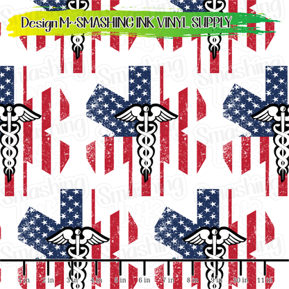 American EMT ★  Pattern Vinyl | Faux Leather | Sublimation (TAT 3 BUS DAYS)