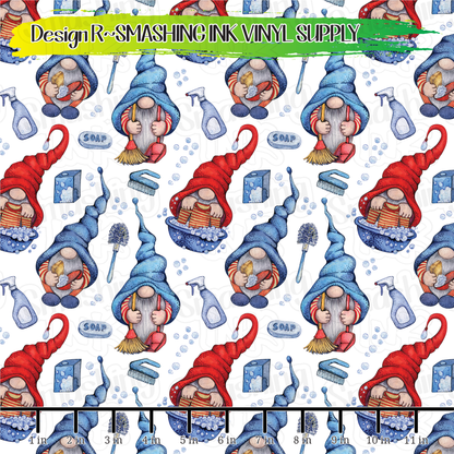 Chore Gnomes 2 ★ Pattern Vinyl | Faux Leather | Sublimation (TAT 3 BUS DAYS)