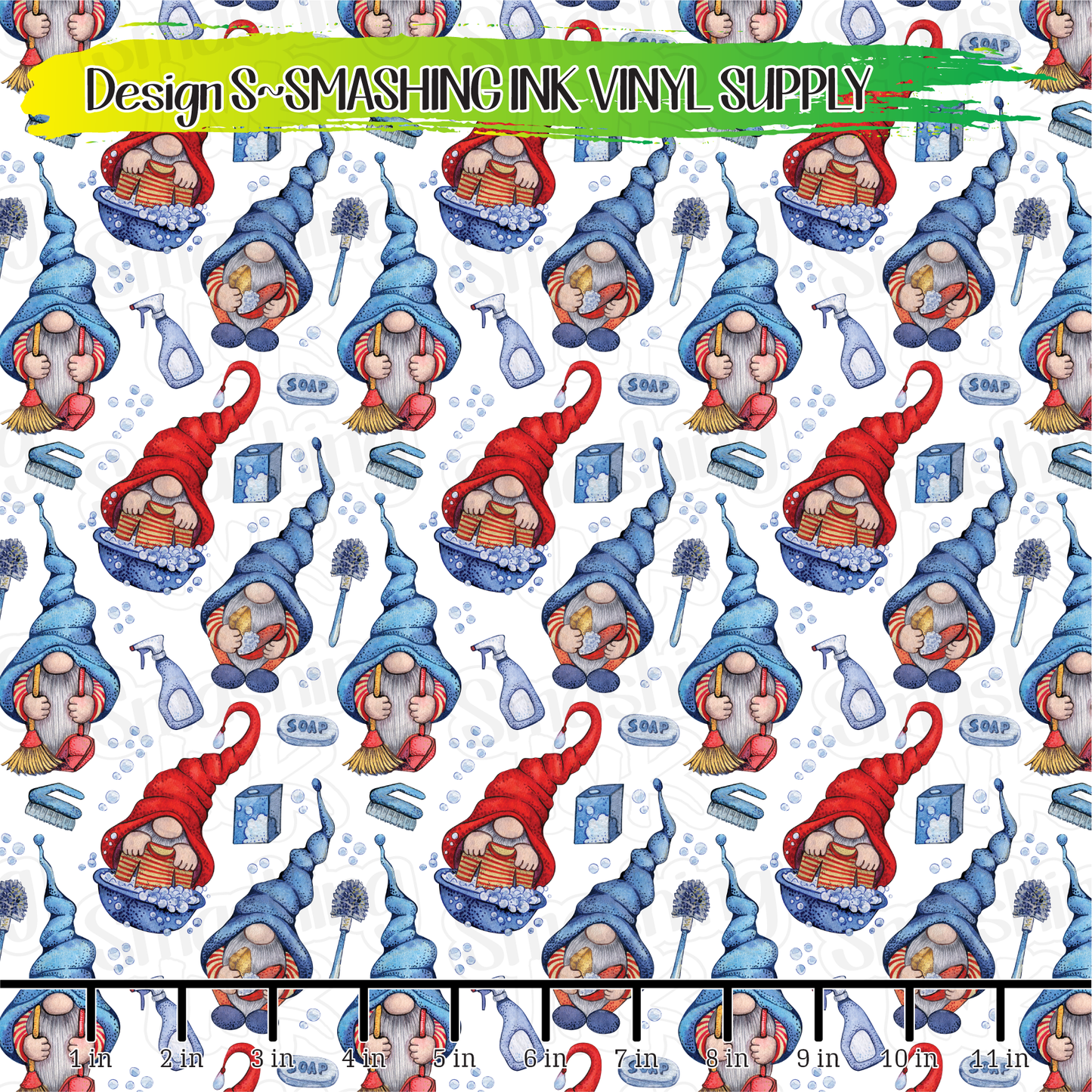 Chore Gnomes 2 ★ Pattern Vinyl | Faux Leather | Sublimation (TAT 3 BUS DAYS)