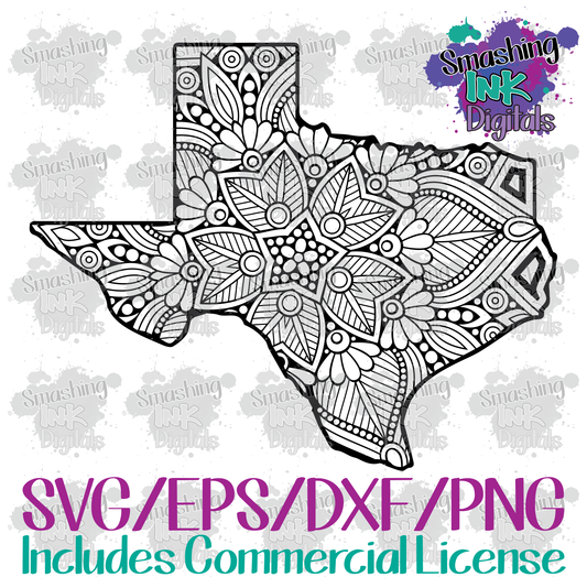 Texas Mandala - SVG Cutting File