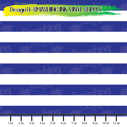 Blue White Stripes ★ Laser Safe Adhesive Film (TAT 3 BUS DAYS)