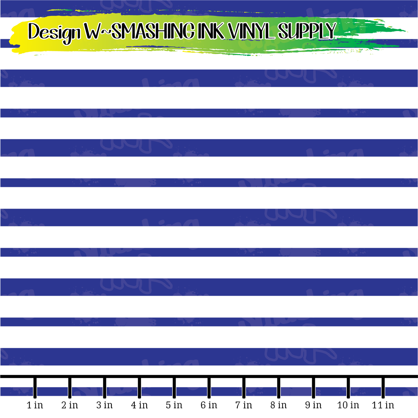 Blue White Stripes ★ Laser Safe Adhesive Film (TAT 3 BUS DAYS)