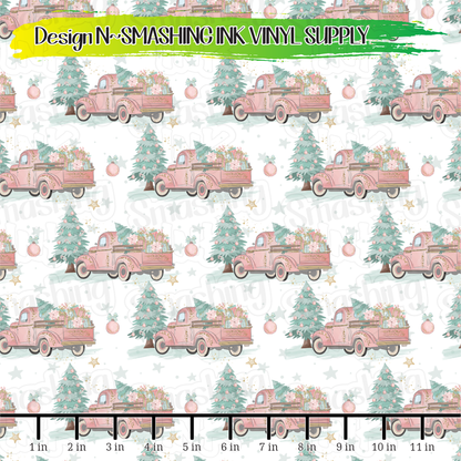 Christmas Trucks ★ Laser Safe Adhesive Film (TAT 3 BUS DAYS)