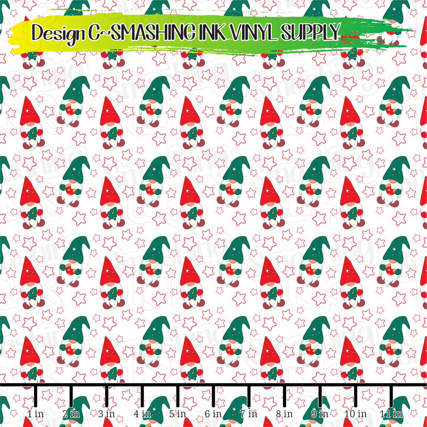Christmas Gnomes ★ Laser Safe Adhesive Film (TAT 3 BUS DAYS)
