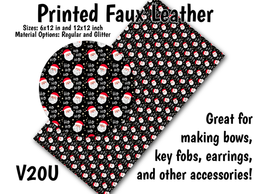 Christmas Characters - Faux Leather Sheet (SHIPS IN 3 BUS DAYS)