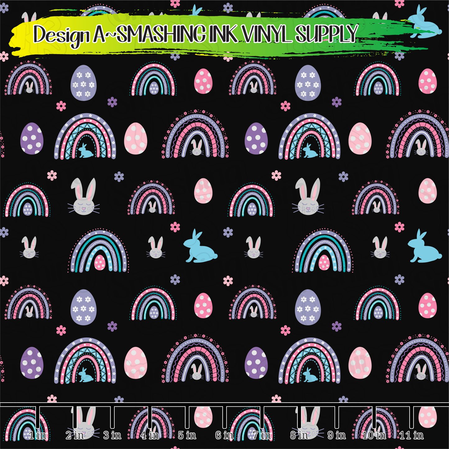 Easter Rainbows ★ Laser Safe Adhesive Film (TAT 3 BUS DAYS)