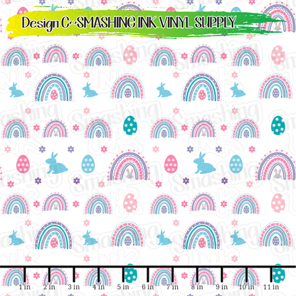 Easter Rainbows ★ Laser Safe Adhesive Film (TAT 3 BUS DAYS)