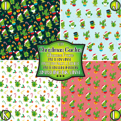 Christmas Cactus ★ Laser Safe Adhesive Film (TAT 3 BUS DAYS)