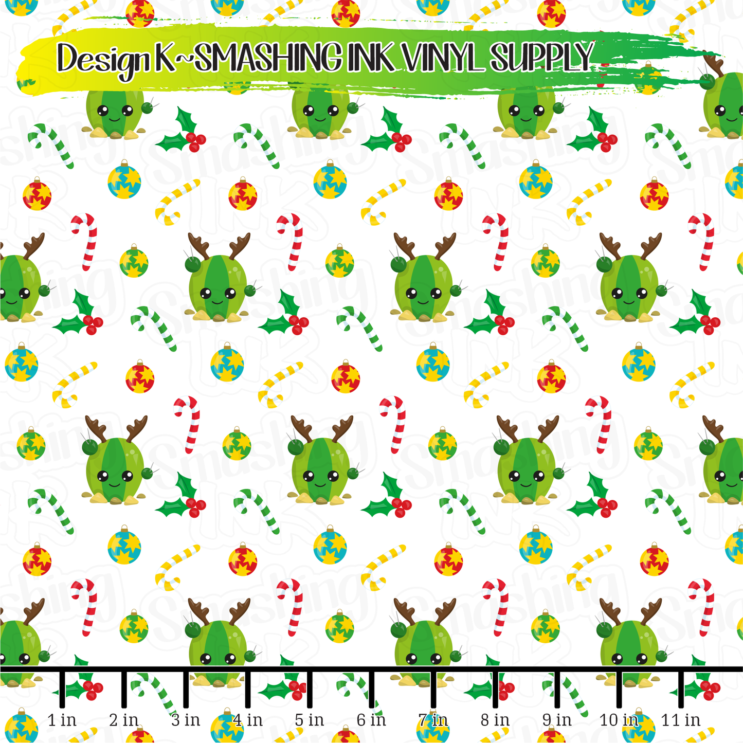 Christmas Cactus ★ Laser Safe Adhesive Film (TAT 3 BUS DAYS)