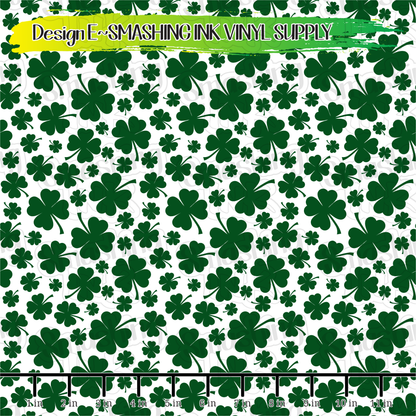 Clovers ★ Pattern Vinyl | Faux Leather | Sublimation (TAT 3 BUS DAYS)