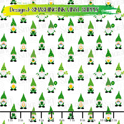 St. Pattys Gnomes ★ Pattern Vinyl | Faux Leather | Sublimation (TAT 3 BUS DAYS)