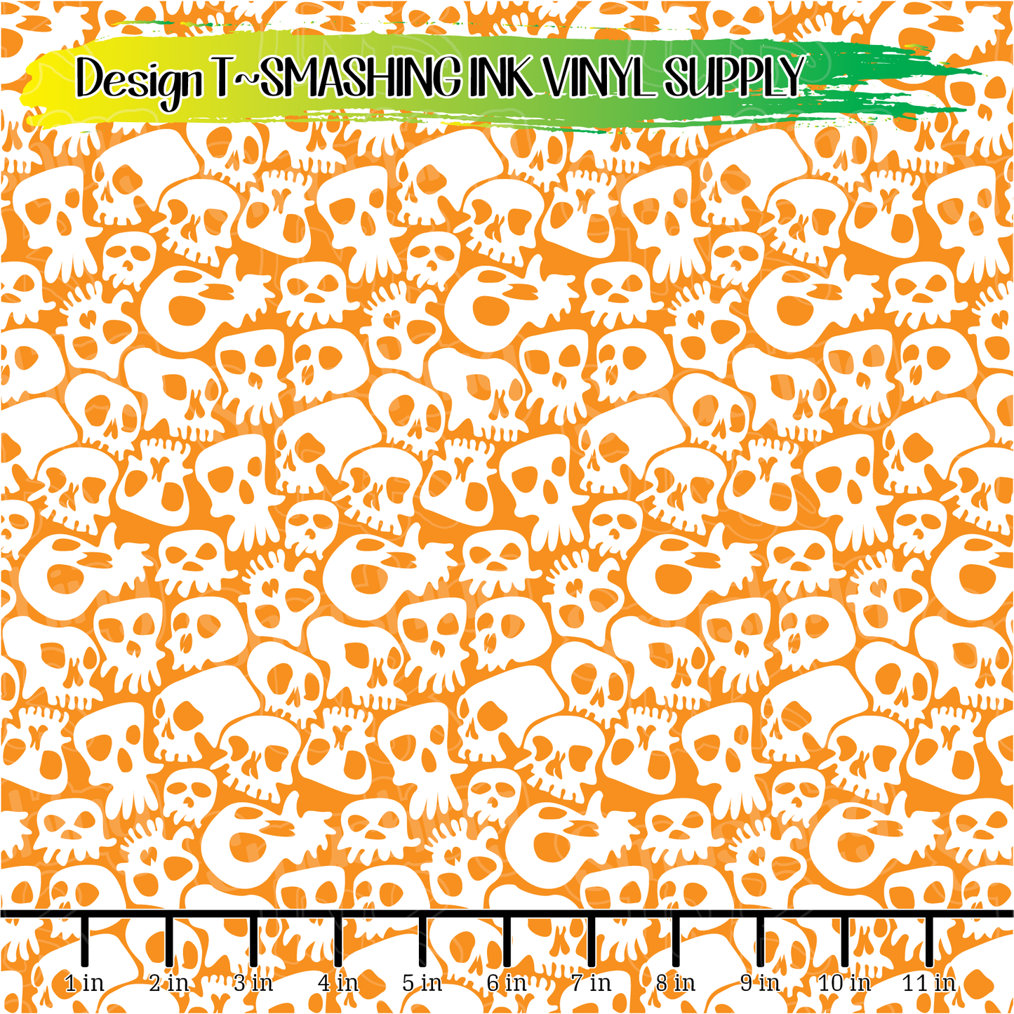 Skull Pattern ★ Pattern Vinyl | Faux Leather | Sublimation (TAT 3 BUS DAYS)