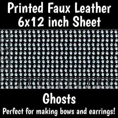 Ghosts - Faux Leather Sheet (SHIPS IN 3 BUS DAYS)