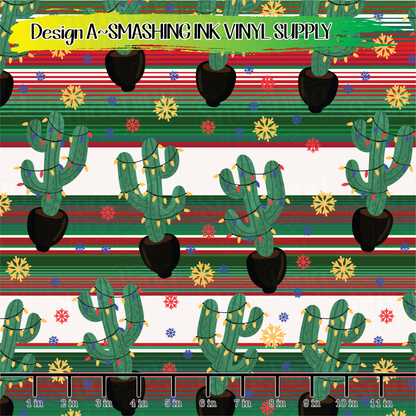 Christmas Cactus ★ Laser Safe Adhesive Film (TAT 3 BUS DAYS)