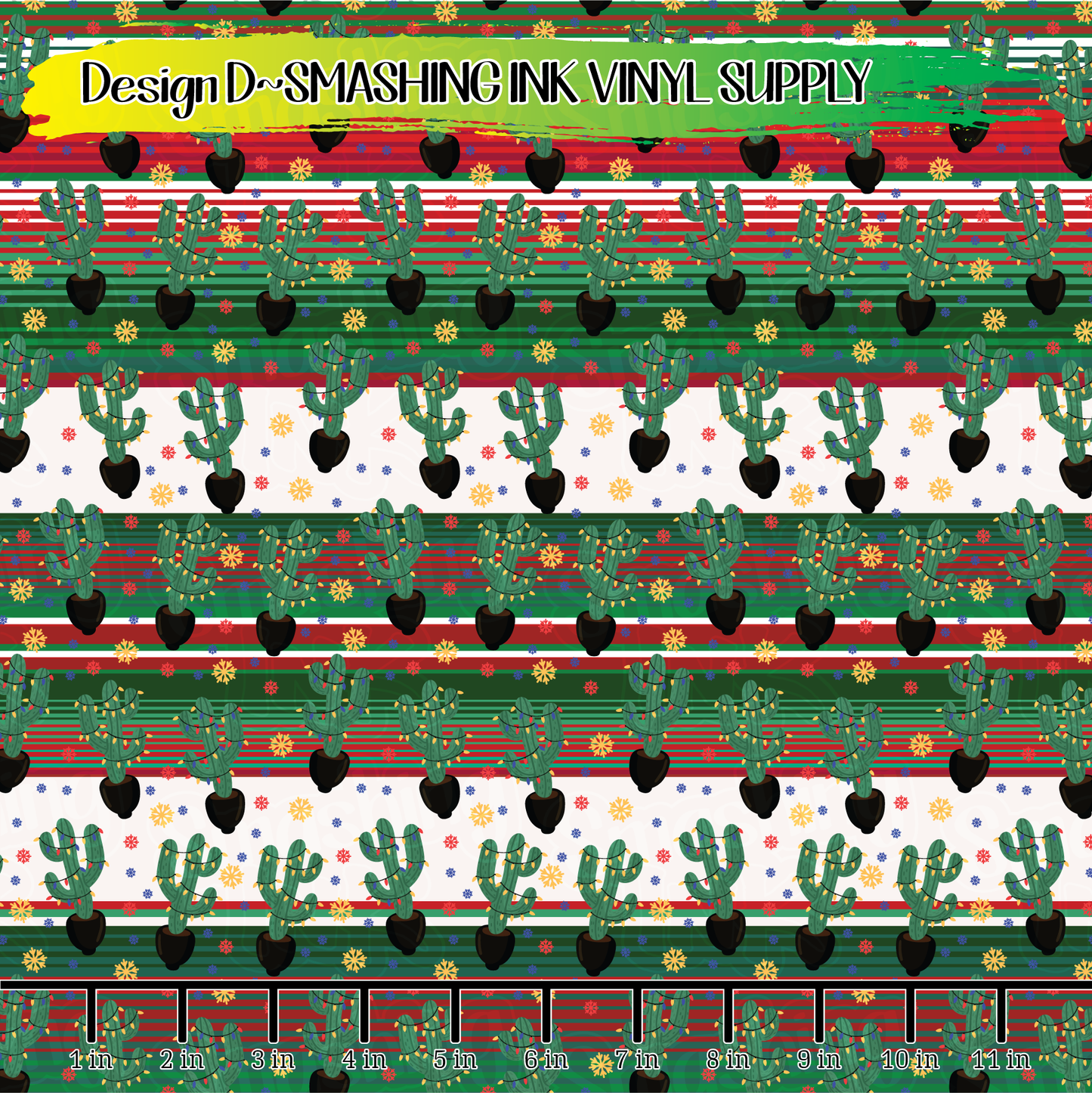 Christmas Cactus ★ Laser Safe Adhesive Film (TAT 3 BUS DAYS)